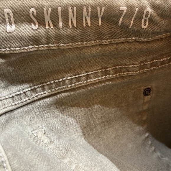 Cotton On Ripped Distressed Skinny Denim Tan Jeans - Picture 7 of 9